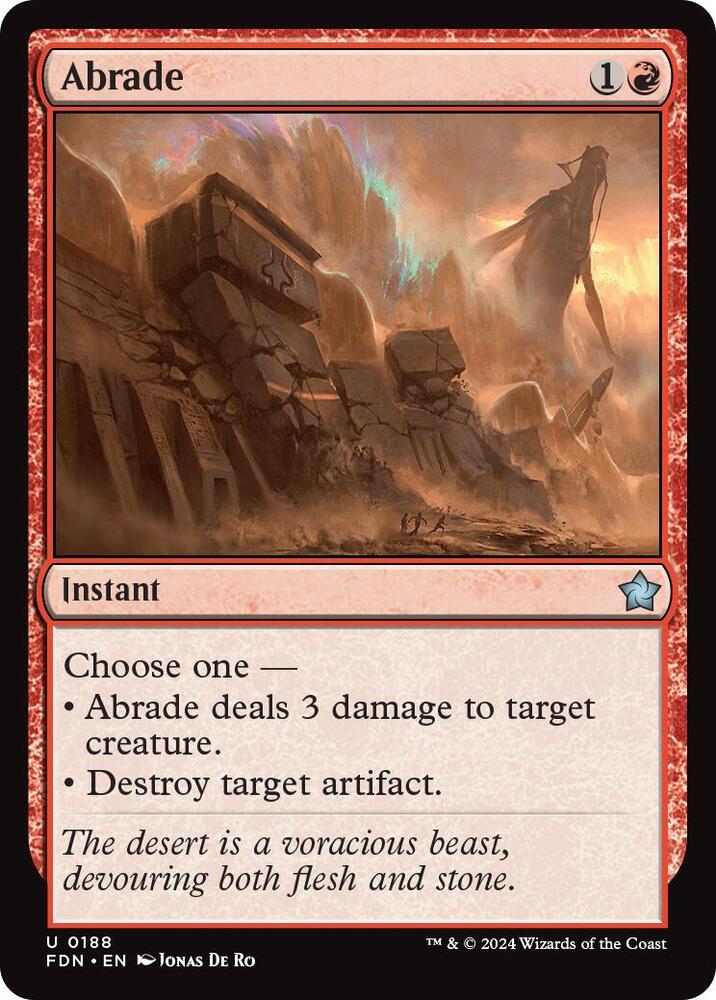 Abrade 188 (Foundations)  - Foil | Good Games North
