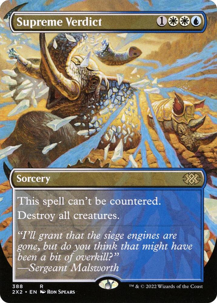 Supreme Verdict Borderless (Double Masters 2022)  | Good Games North