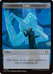 Copy // Clue Double-Sided Token [Edge of Eternities Commander Tokens] | Good Games North