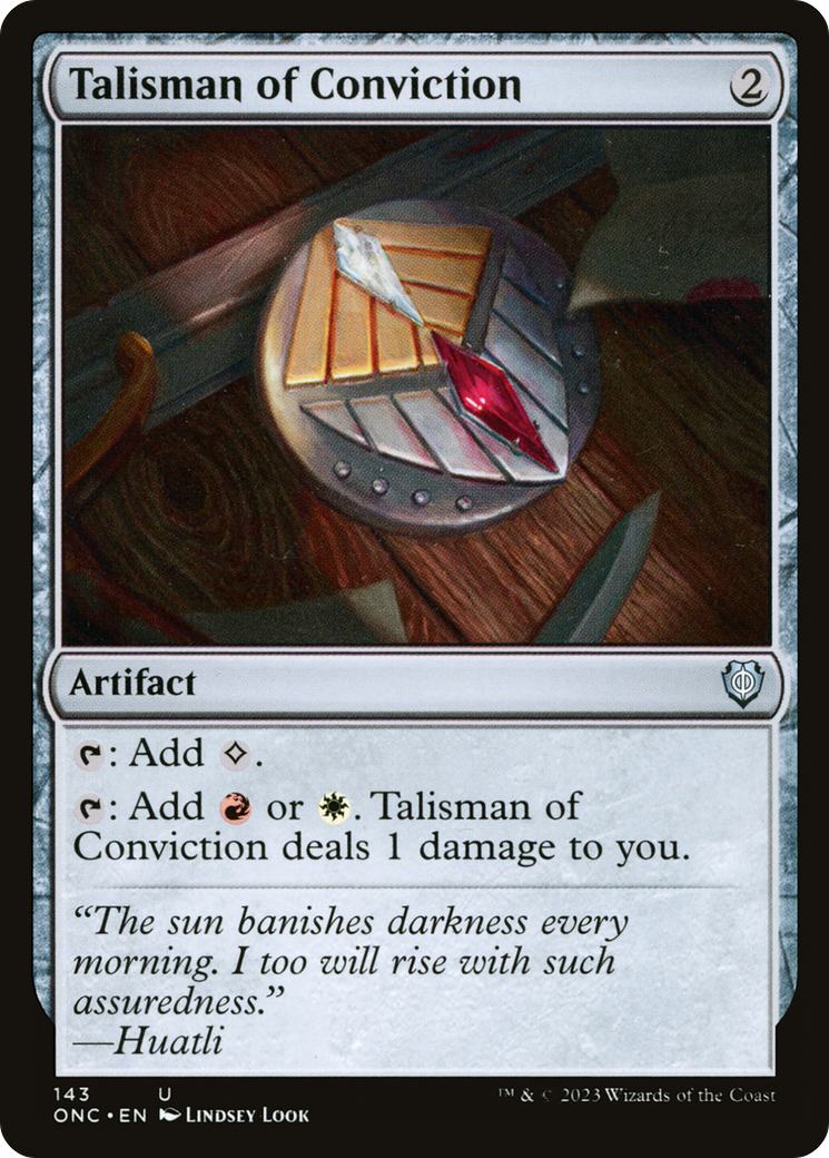 Talisman of Conviction [Phyrexia: All Will Be One Commander] | Good Games North