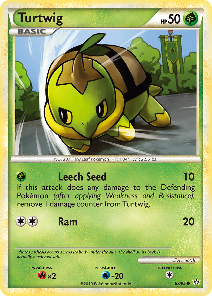 Turtwig (67/95) [HeartGold & SoulSilver: Unleashed] | Good Games North