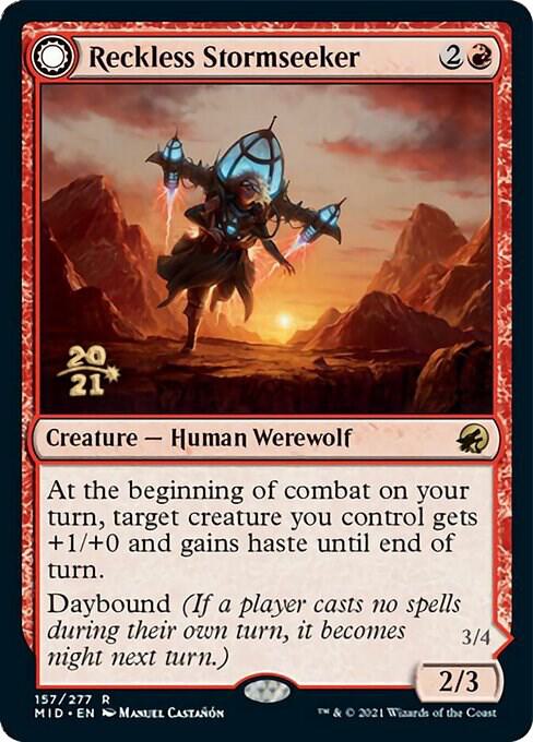 Reckless Stormseeker (Prerelease Cards)  - Foil | Good Games North