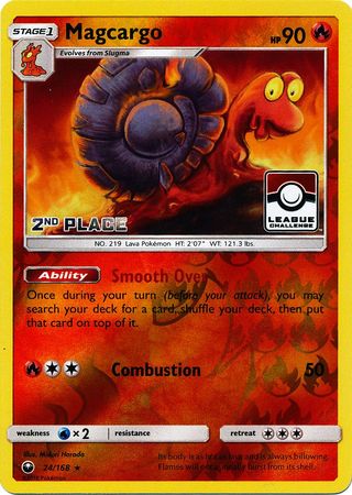 Magcargo (24/168) (League Promo 2nd Place) [Sun & Moon: Celestial Storm] | Good Games North