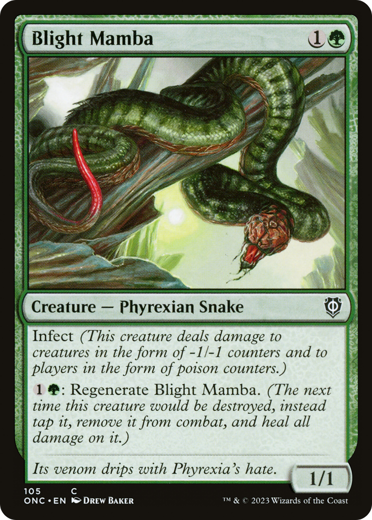 Blight Mamba [Phyrexia: All Will Be One Commander] | Good Games North