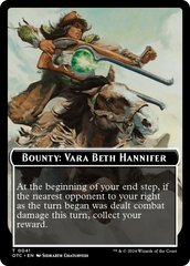 Bounty: Vara Beth Hannifer // Bounty Rules Double-Sided Token [Outlaws of Thunder Junction Commander Tokens] | Good Games North