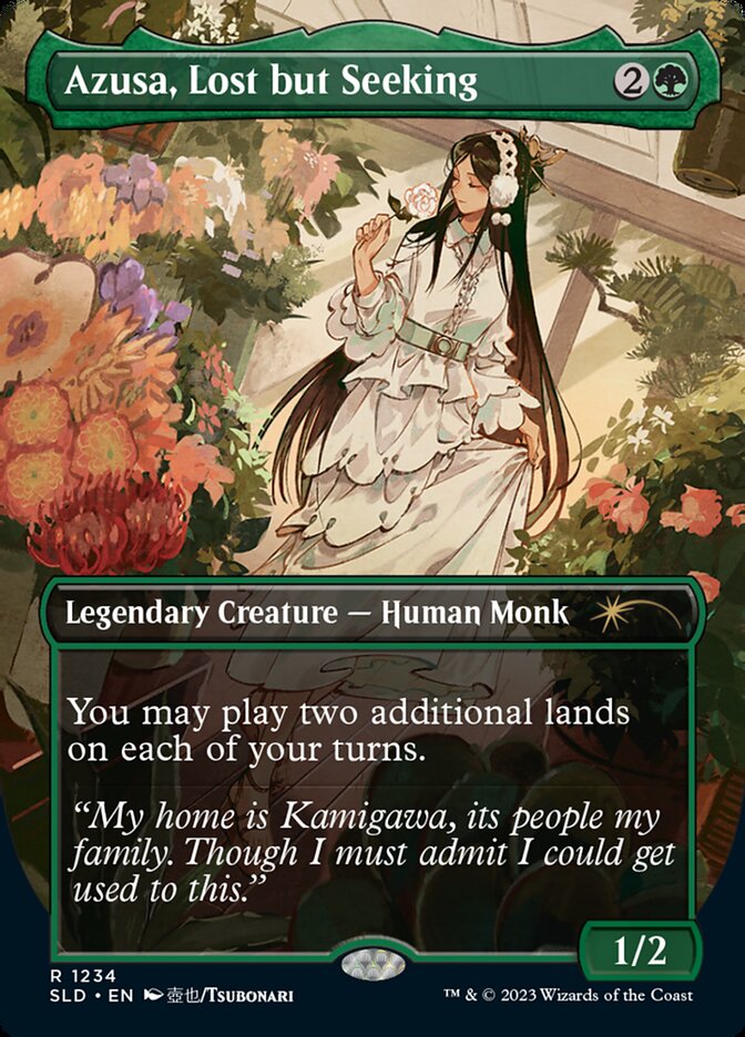 Azusa, Lost but Seeking (Borderless) [Secret Lair Drop Series] | Good Games North
