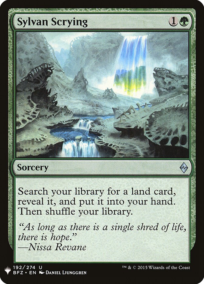 Sylvan Scrying [Mystery Booster] | Good Games North