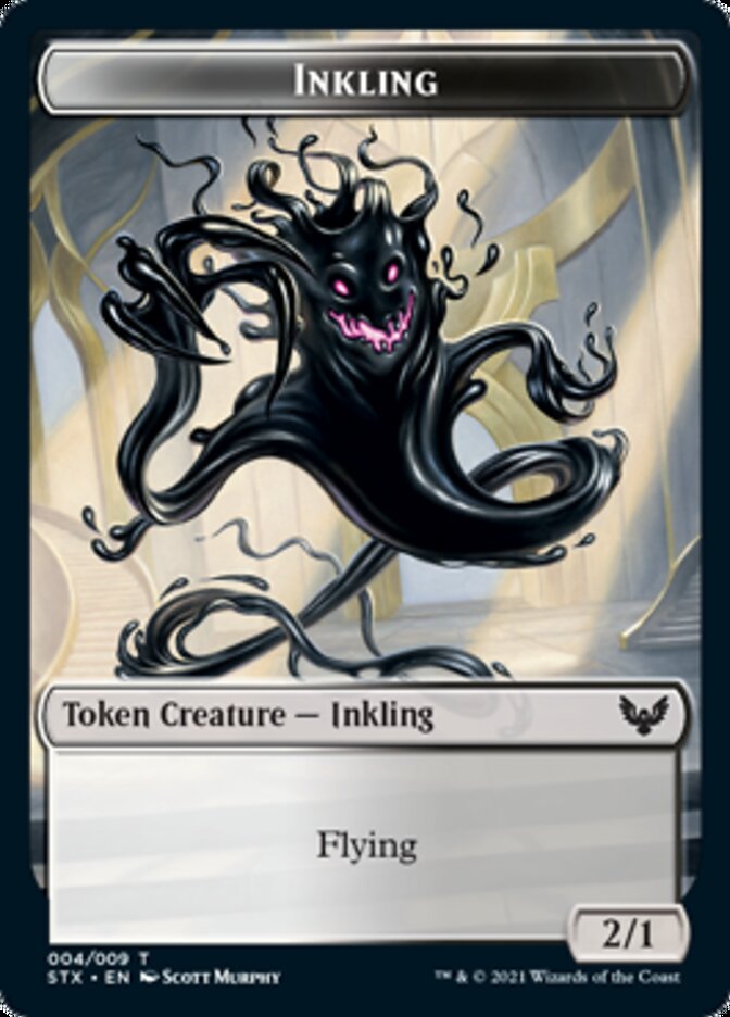 Inkling // Pest Double-Sided Token [Strixhaven: School of Mages Tokens] | Good Games North