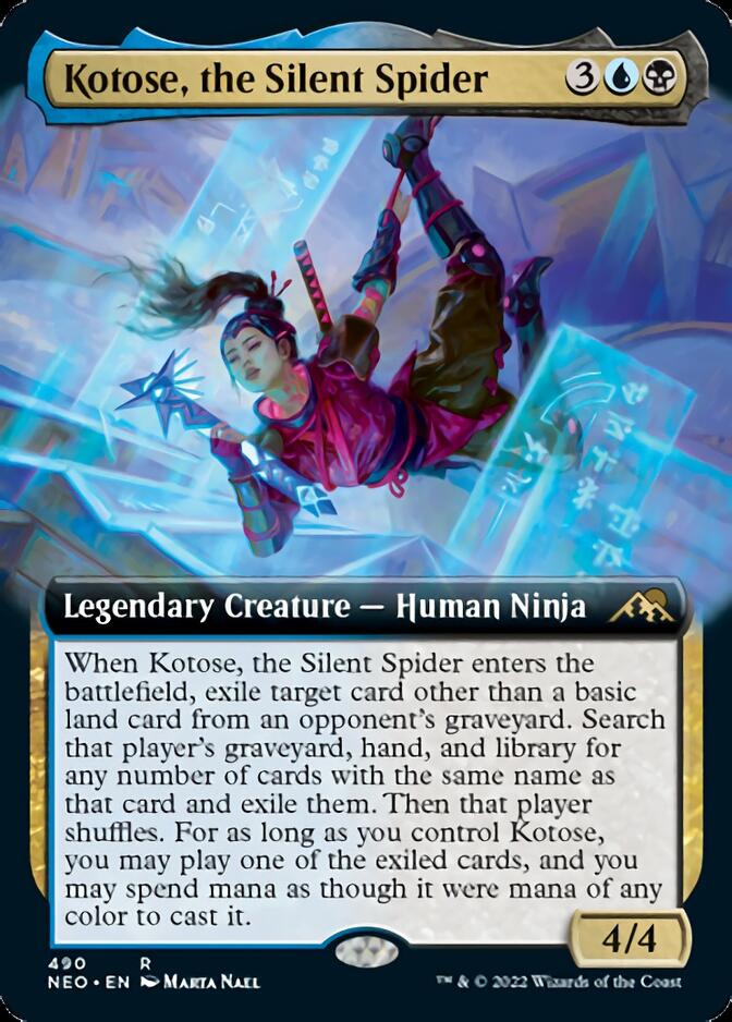 Kotose, the Silent Spider (Extended Art) [Kamigawa: Neon Dynasty] | Good Games North