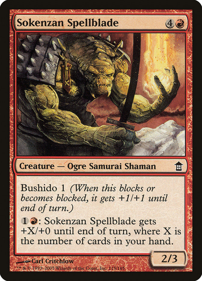 Sokenzan Spellblade [Saviors of Kamigawa] | Good Games North