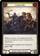 Unmovable (Yellow) [U-WTR213] (Welcome to Rathe Unlimited)  Unlimited Normal | Good Games North