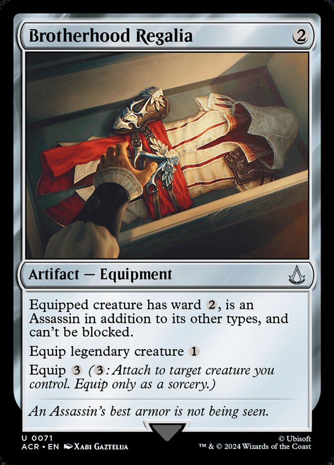 Brotherhood Regalia (Universes Beyond: Assassin's Creed)  - Foil | Good Games North