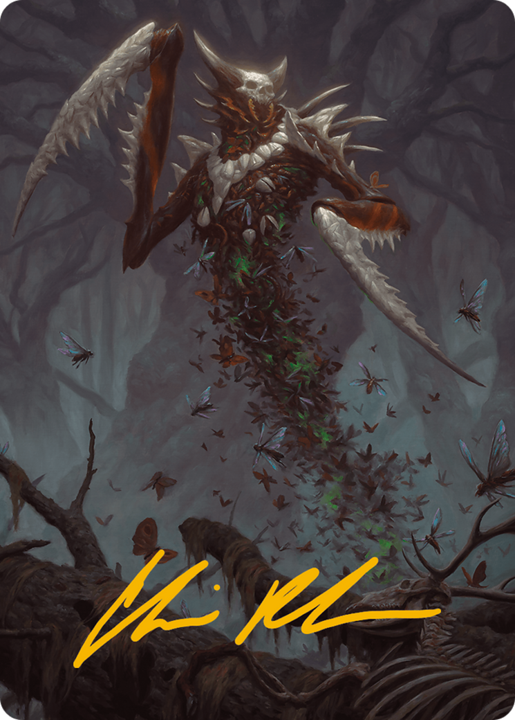 Grist, the Plague Swarm Art Card (Gold-Stamped Signature) [Modern Horizons 3 Art Series] | Good Games North