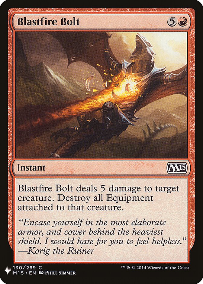 Blastfire Bolt [Mystery Booster] | Good Games North