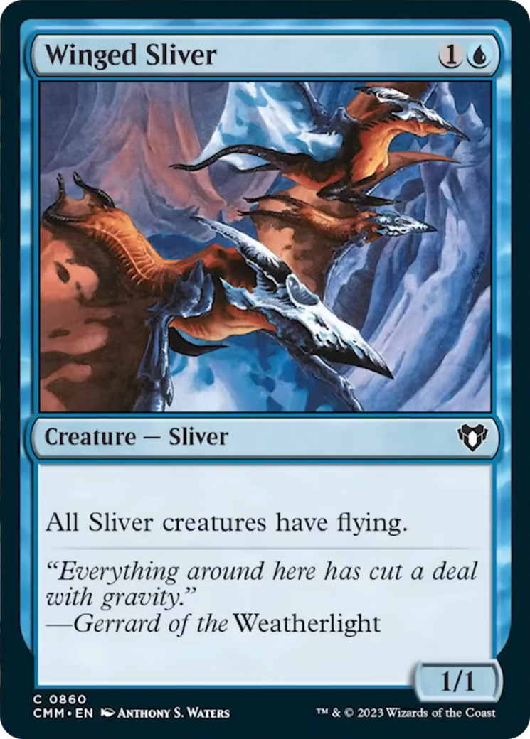Winged Sliver [Commander Masters] | Good Games North