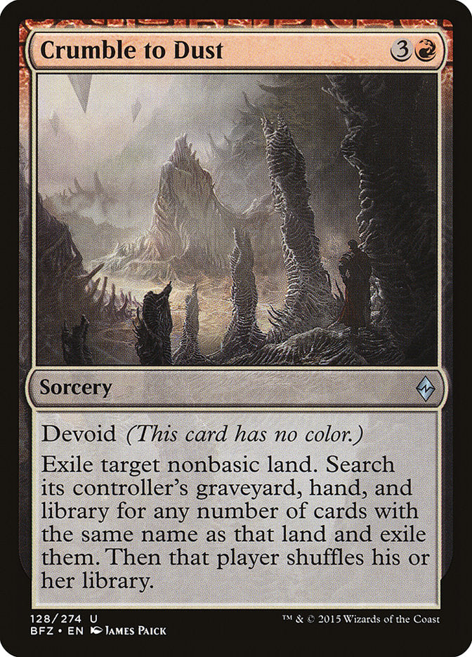 Crumble to Dust 128 (Battle for Zendikar)  - Foil | Good Games North