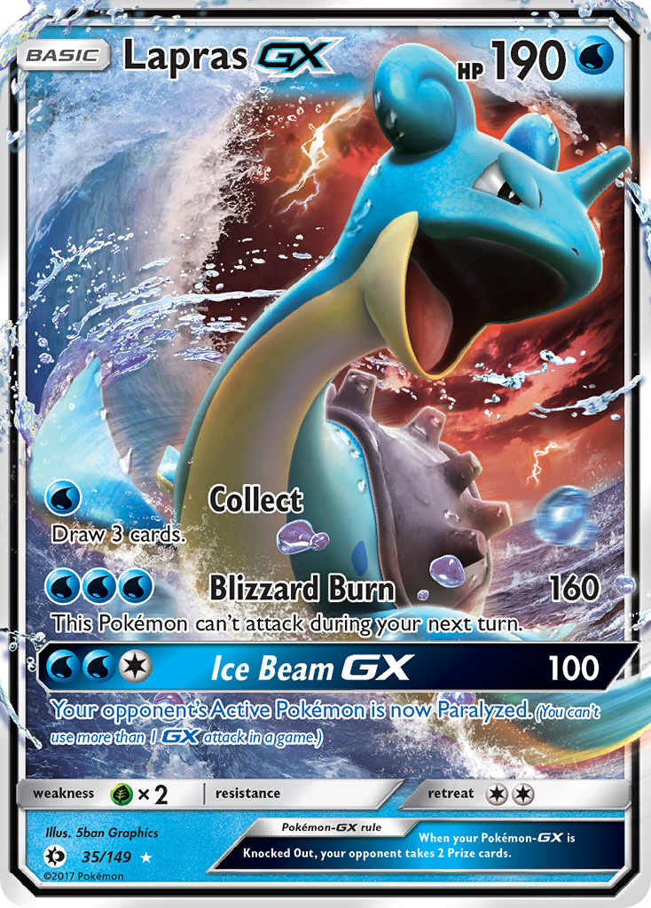 Lapras GX (35/149) [Sun & Moon: Base Set] | Good Games North