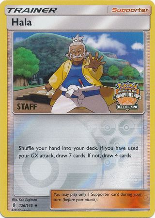 Hala (126/145) (Regional Championship Promo Staff) [Sun & Moon: Guardians Rising] | Good Games North