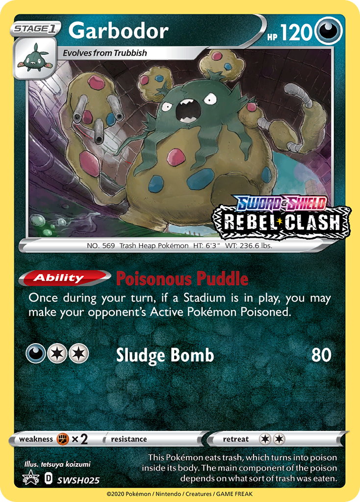 Garbodor (SWSH025) (Prerelease Promo) [Sword & Shield: Black Star Promos] | Good Games North