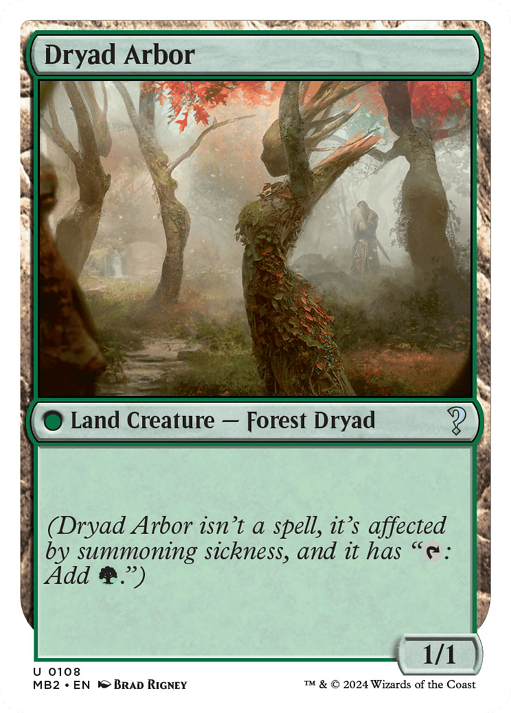 Dryad Arbor (White Border) [Mystery Booster 2] | Good Games North