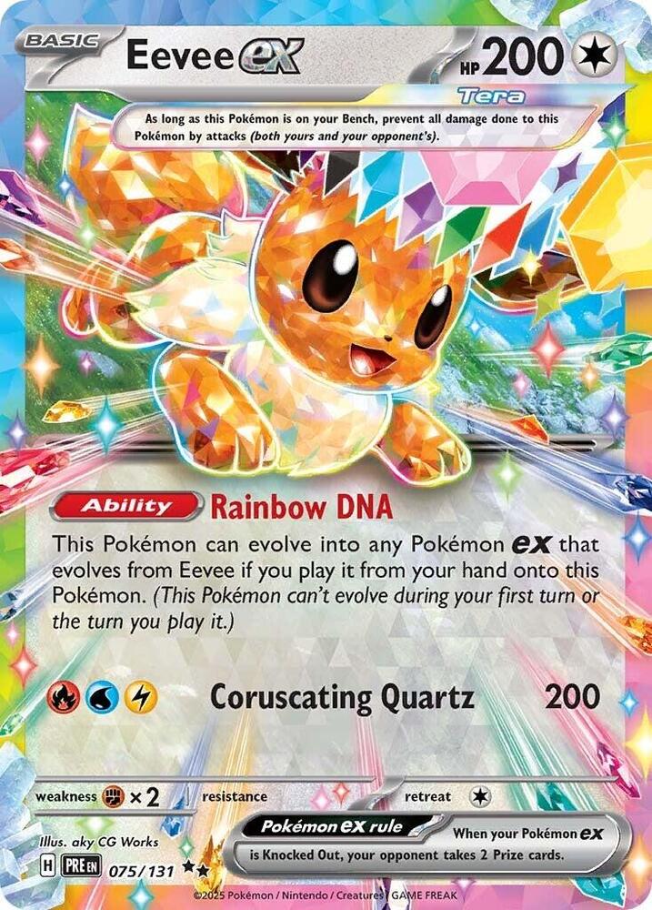 Eevee ex (075/131) [Scarlet & Violet: Prismatic Evolutions] | Good Games North