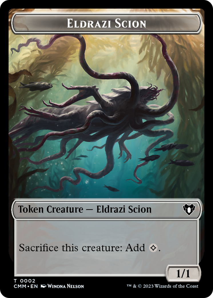 Eldrazi Scion // Drake Double-Sided Token [Commander Masters Tokens] | Good Games North