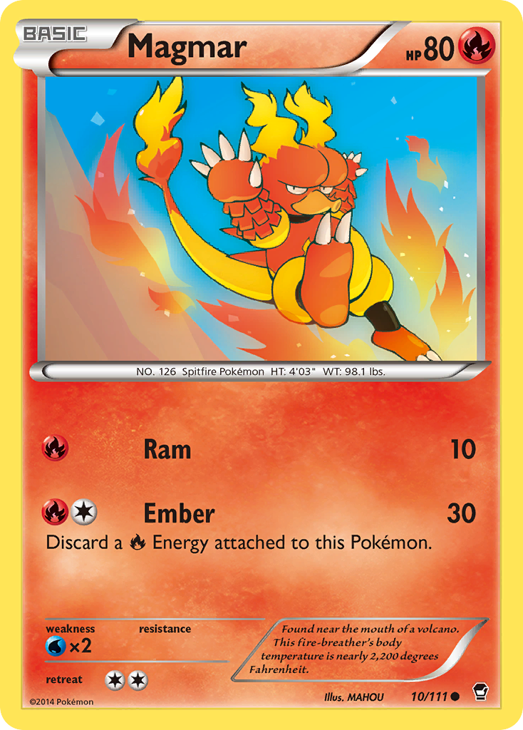 Magmar (10/111) [XY: Furious Fists] | Good Games North
