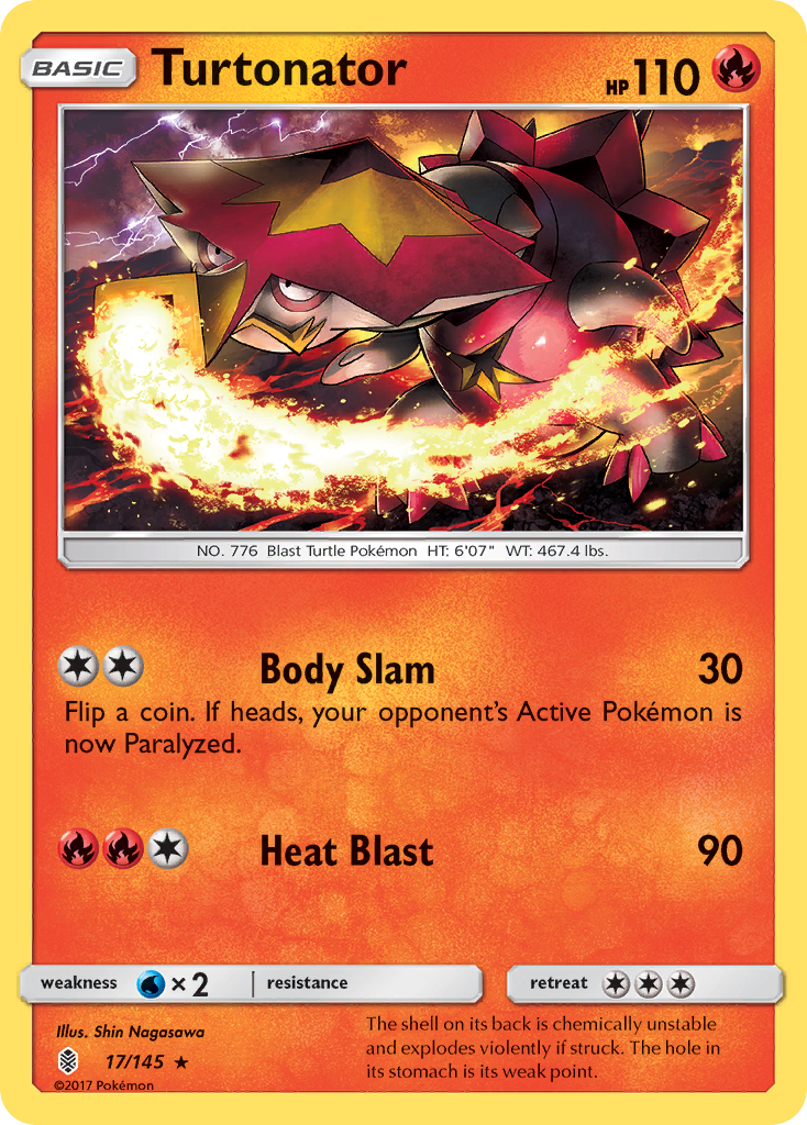 Turtonator (17/145) [Sun & Moon: Guardians Rising] | Good Games North
