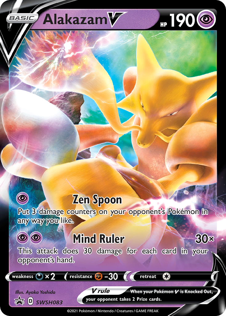 Alakazam V (SWSH083) (Jumbo Card) [Sword & Shield: Black Star Promos] | Good Games North