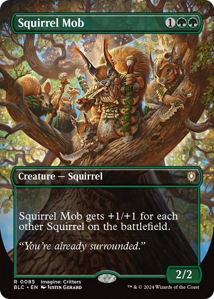 Squirrel Mob (Borderless) [Bloomburrow Commander] | Good Games North