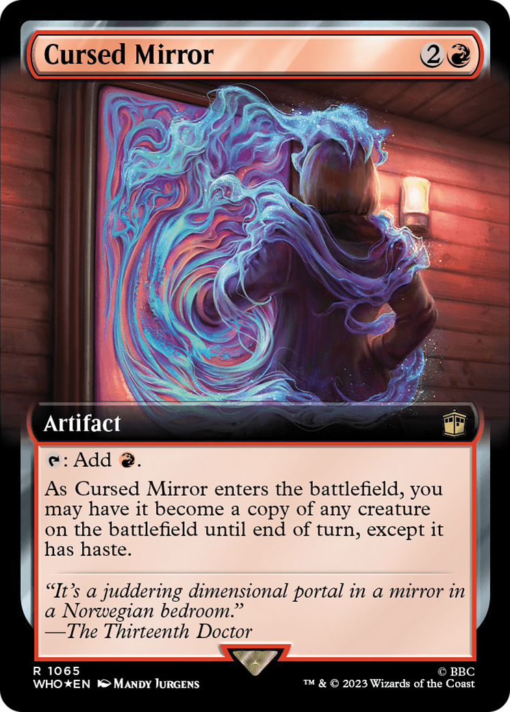 Cursed Mirror (Extended Art) (Surge Foil) [Doctor Who] | Good Games North