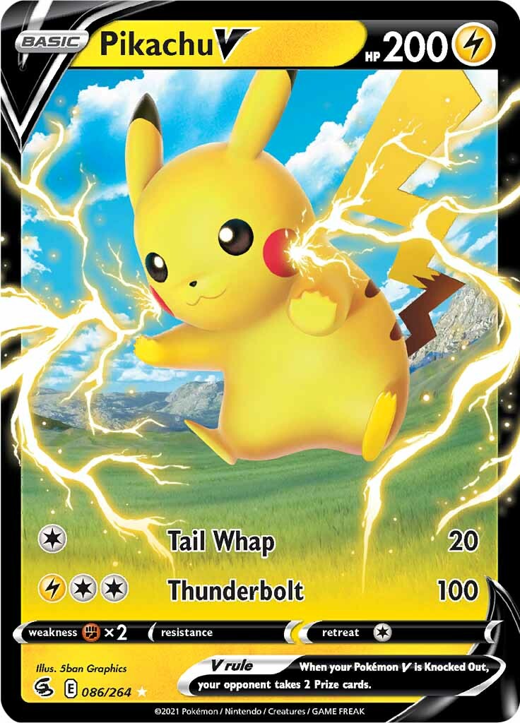 Pikachu V (086/264) [Sword & Shield: Fusion Strike] | Good Games North