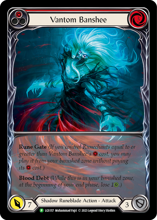 Vantom Banshee (Red) (Extended Art) [LGS157] (Promo)  Rainbow Foil | Good Games North