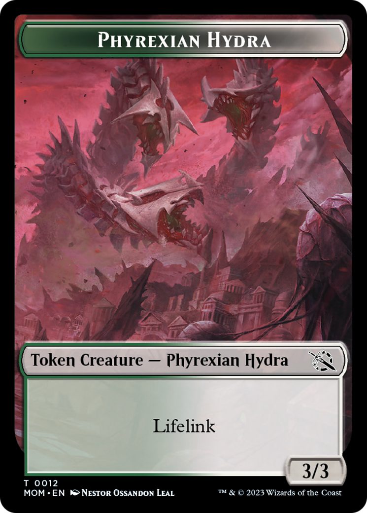 Elemental (2) // Phyrexian Hydra (12) Double-Sided Token [March of the Machine Tokens] | Good Games North