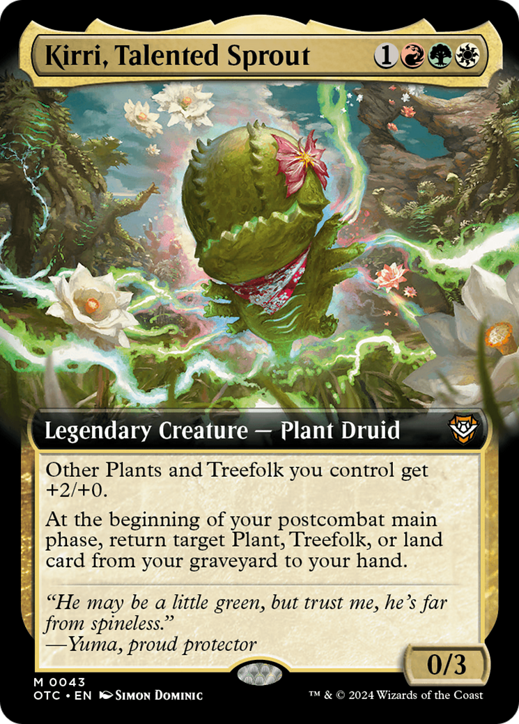 Kirri, Talented Sprout (Extended Art) [Outlaws of Thunder Junction Commander] | Good Games North