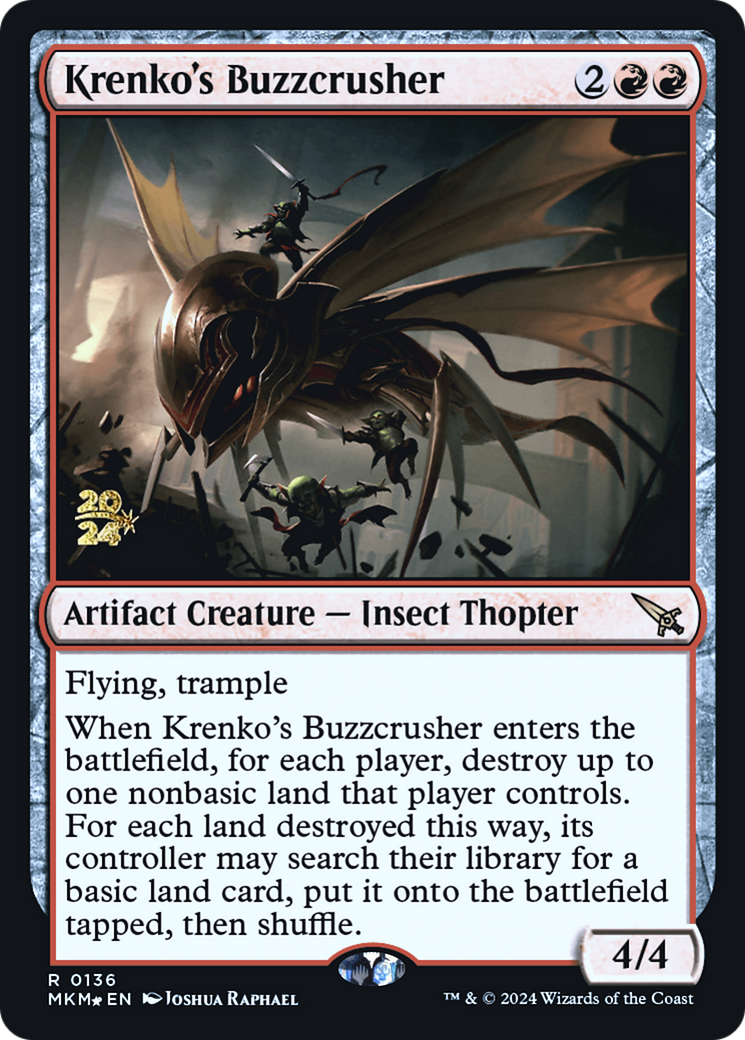 Krenko's Buzzcrusher [Murders at Karlov Manor Prerelease Promos] | Good Games North