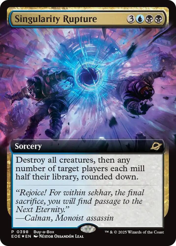 Singularity Rupture Extended Art (Buy-A-Box Promos)  - Foil | Good Games North