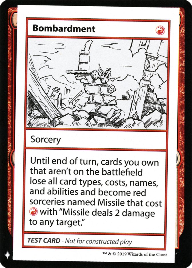 Bombardment [Mystery Booster Playtest Cards] | Good Games North
