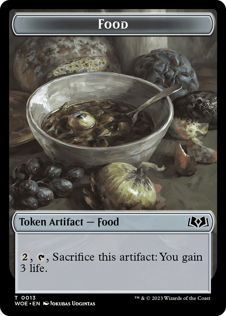 Faerie // Food (0013) Double-Sided Token [Wilds of Eldraine Tokens] | Good Games North