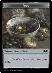 Human // Food (0013) Double-Sided Token [Wilds of Eldraine Tokens] | Good Games North