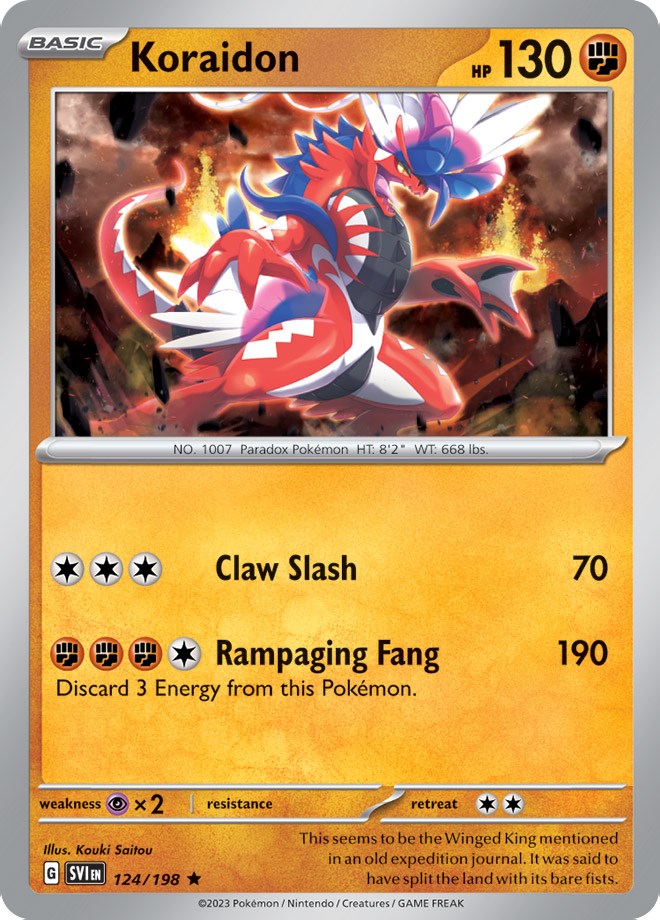 Koraidon (124/198) (Theme Deck Exclusive) [Scarlet & Violet: Black Star Promos] | Good Games North