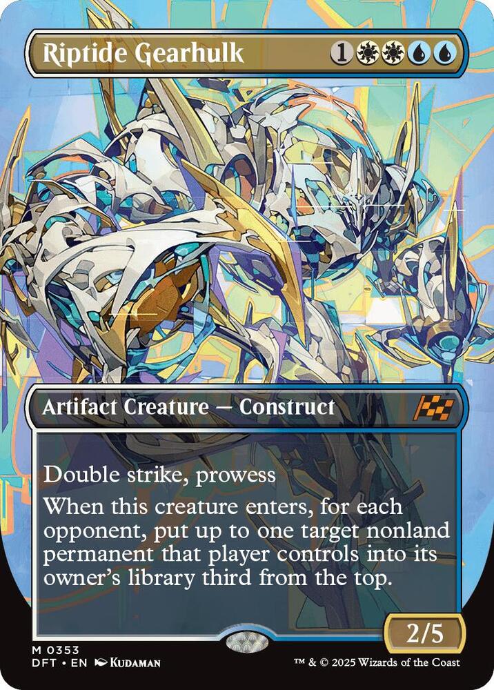 Riptide Gearhulk 353 (Aetherdrift)  - Borderless Foil | Good Games North