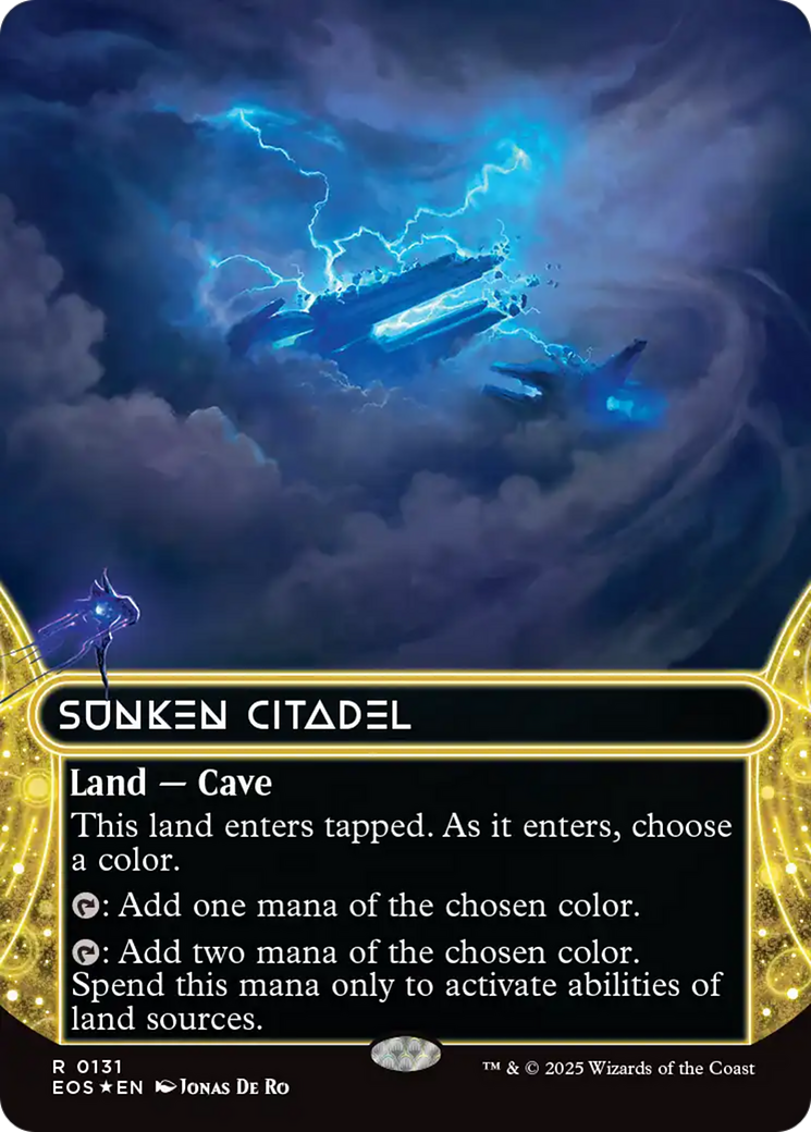 Sunken Citadel (0131) (Borderless) (Galaxy Foil) [Edge of Eternities: Stellar Sights] | Good Games North