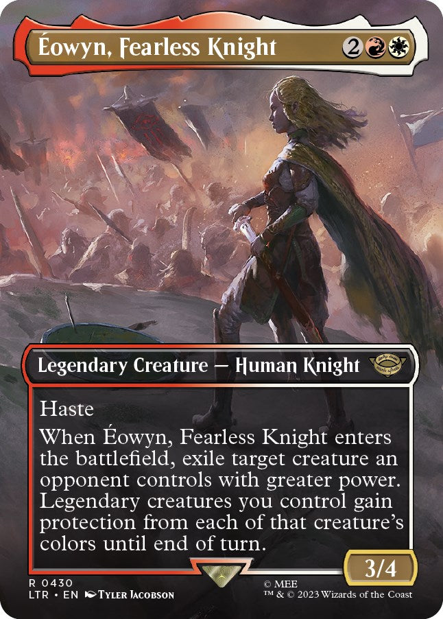 Eowyn, Fearless Knight (Borderless Alternate Art) [The Lord of the Rings: Tales of Middle-Earth] | Good Games North