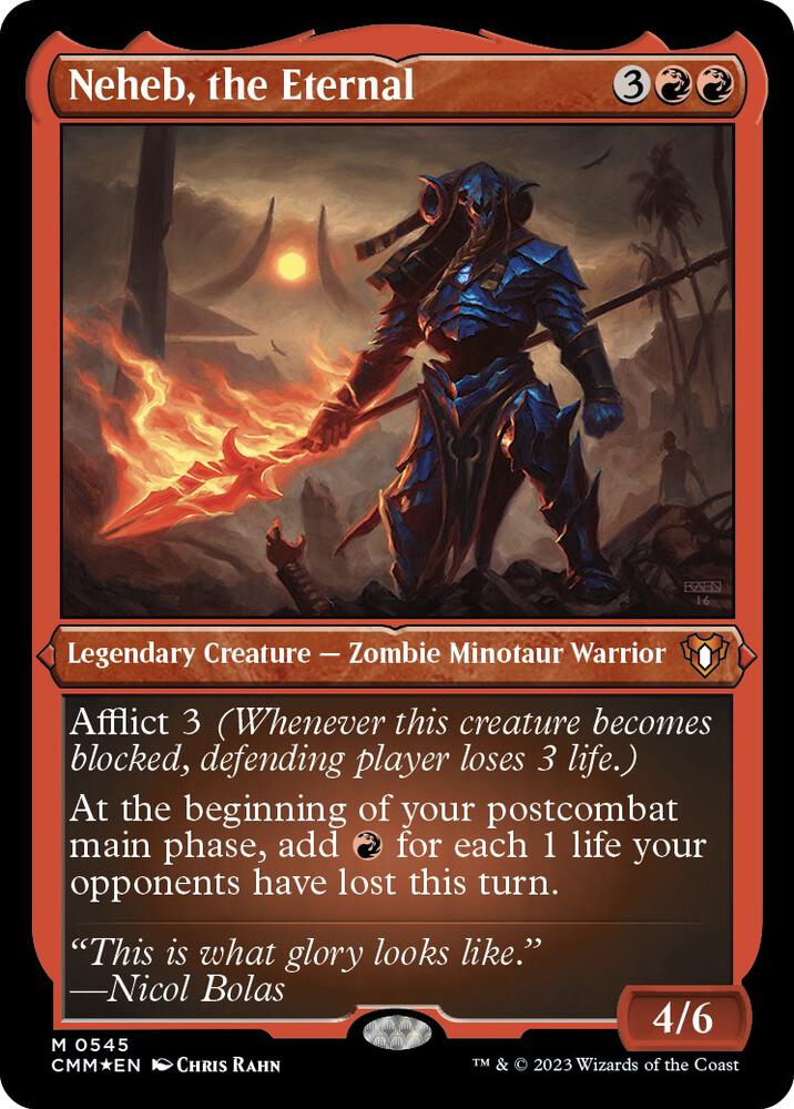 Neheb, the Eternal 545 (Commander Masters)  - Etched Foil | Good Games North