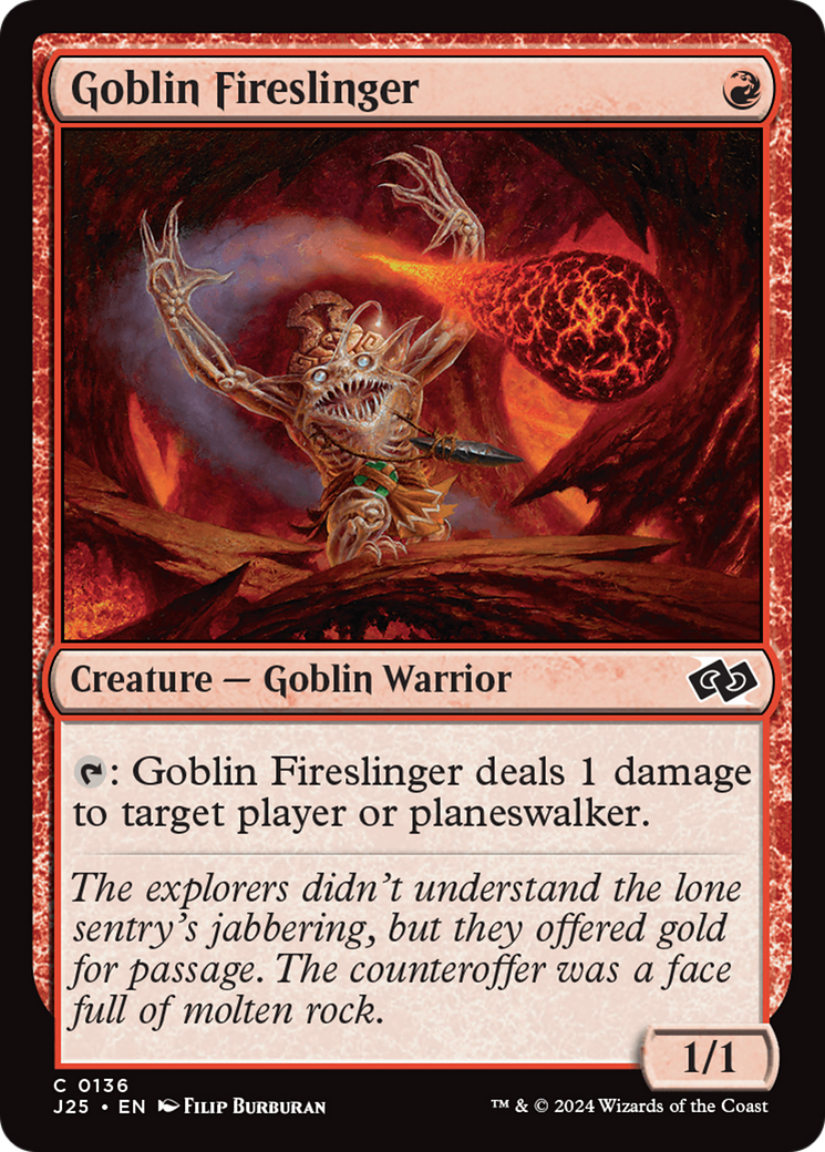 Goblin Fireslinger [Foundations Jumpstart] | Good Games North