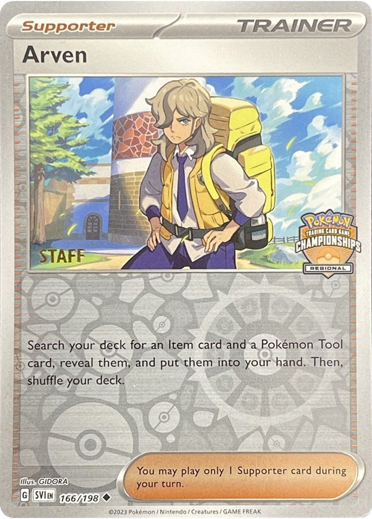 Arven (166/198) (Staff Regional Championships) [League & Championship Cards] | Good Games North
