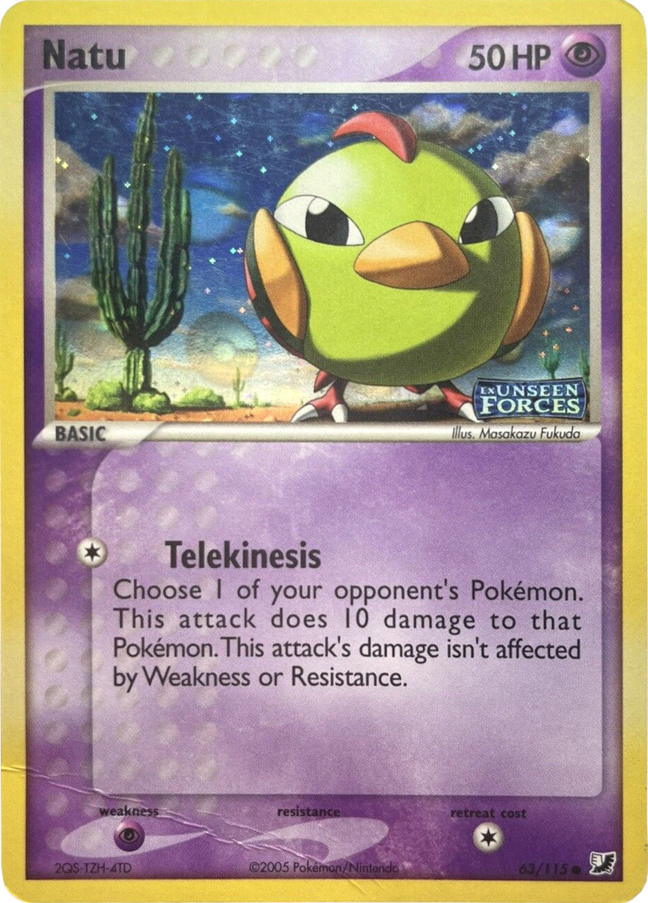 Natu (63/115) (Stamped) [EX: Unseen Forces] | Good Games North