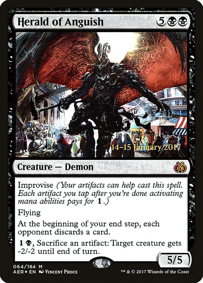 Herald of Anguish [Aether Revolt Prerelease Promos] | Good Games North