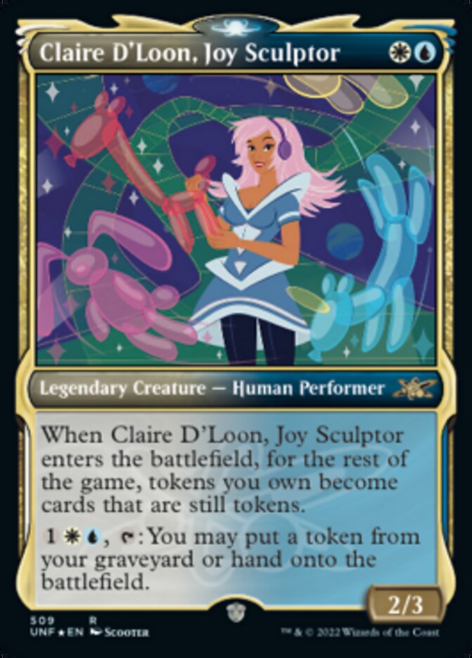 Claire D'Loon, Joy Sculptor (Showcase) (Galaxy Foil) [Unfinity] | Good Games North